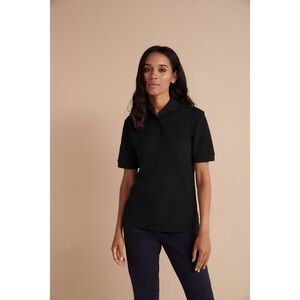 Henbury Womens/Ladies 65/35 Polo Shirt / Black